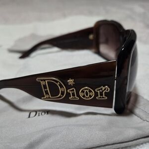Dior Elegant Black and Brown Sunglasses